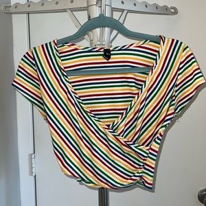 Women’s Striped Crop Top